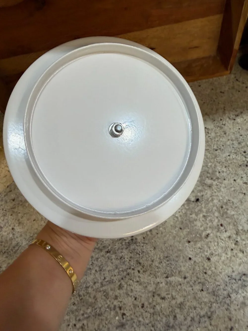 White Condiment Carousel Revolving Serving Piece